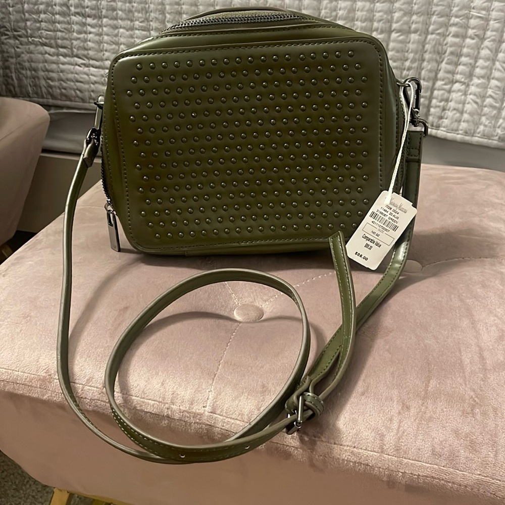 Neiman Marcus Crossbody Purse Olive Green New with tags
